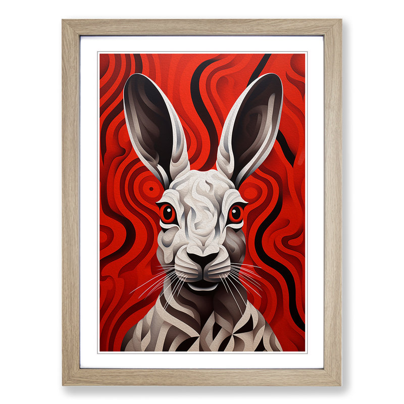Hare Op No.2 - Framed Print