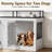 Wooden Dog Crate Furniture Style with Double Doors-1394493422