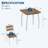 3 Piece Dining Table Set for 2 with Upholstered Chairs, Small Kitchen Table for Apartment-1924265433-1924265431-1924265426