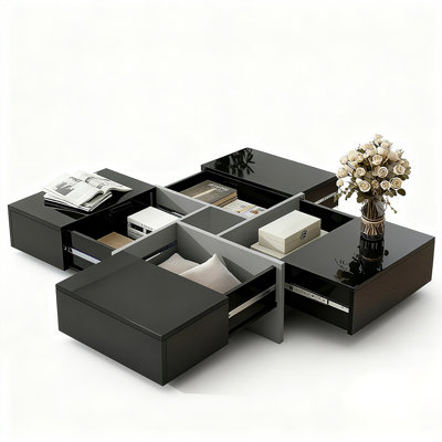 Extendable Sliding Tabletop Coffee Table by Ivy Bronx