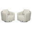Ensemble de deux fauteuils pivotants à bascule