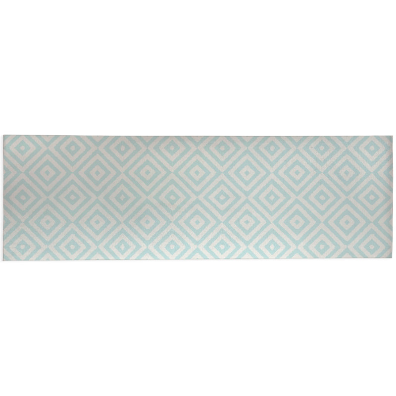 Tapis d'extérieur antidérapant Ikat Eye, Tapis de couloir 2 pi 6 po x 8 pi