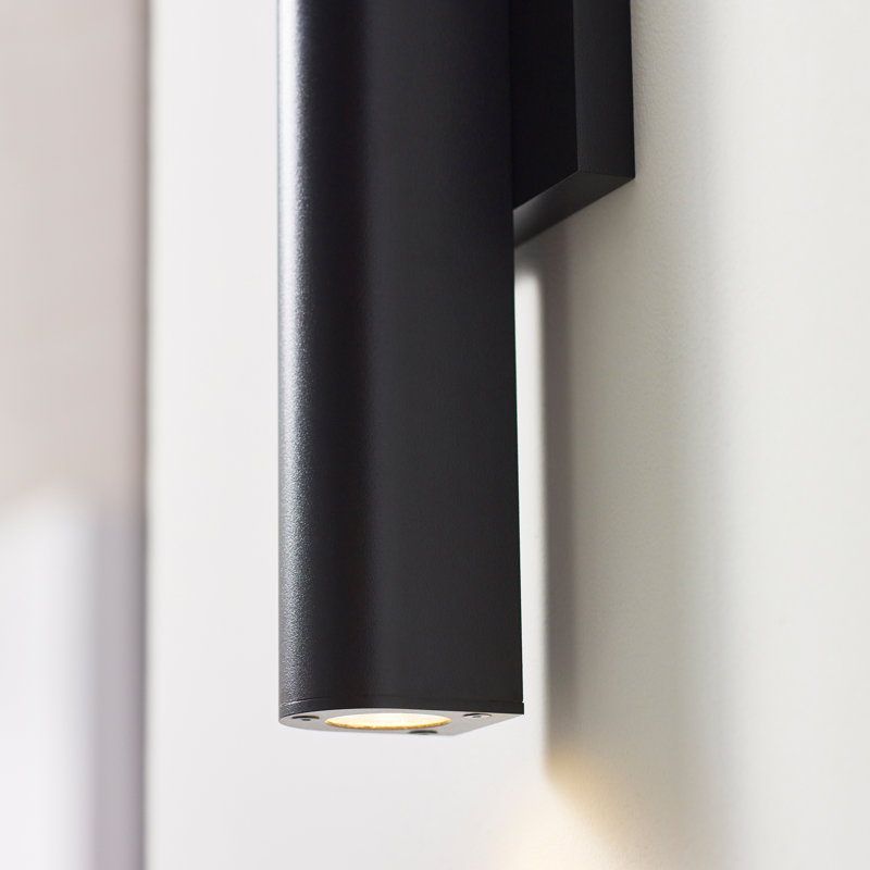 Chara LED Outdoor Armed Sconce, 17.2" H x 4.5" W x 2.7" D