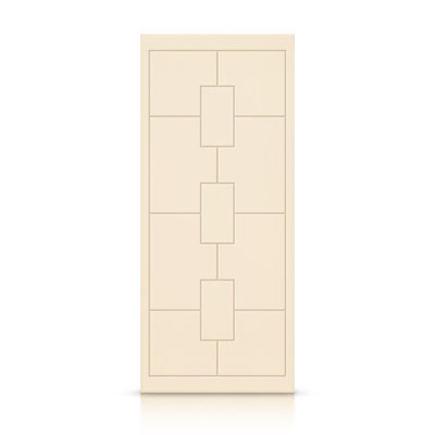 Porte standard à panneaux en bois