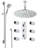 FontanaShowers Mugla Round Thermostatic Ceiling Rainfall Shower System