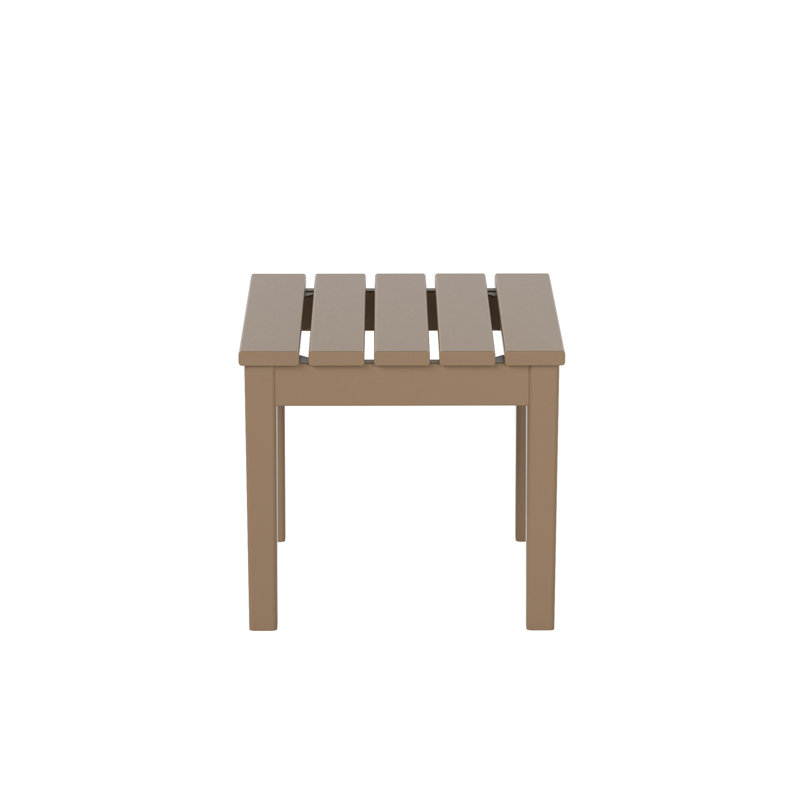 Table d'appoint en plastique Joubert, Bois patiné