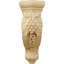 4 1/4"W x 8"D x 13 1/4"H Devon Grapes & Vines Corbel, Alder-57957811