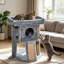 Cat Tree 57cm Indoor Activity Centre with Cat House, Top Perch, Jute Scratching Pad & Hanging Toy Ball-1074942620