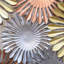 DÉCOR MURAL EN MÉTAL MÉTALLISÉ À GRANDS MOYENS 100% GÉOMÉTRIQUE ÉCOLOGIQUE - 55 po x 30 po, couleur multicolore, motif géométrique, art mural en métal pour le salon, la salle d'étude, le bureau-2004777426