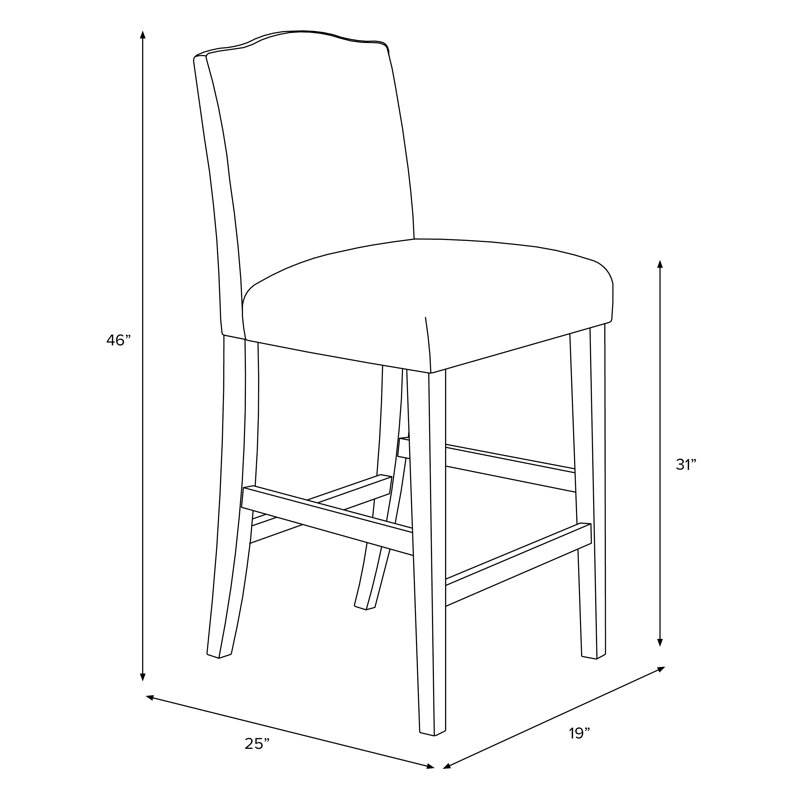 Tabouret de bar et de comptoir Delbreco, Tabouret de bar (siège d'une hauteur de 31 po), Zébré chocolat délavé, Espresso