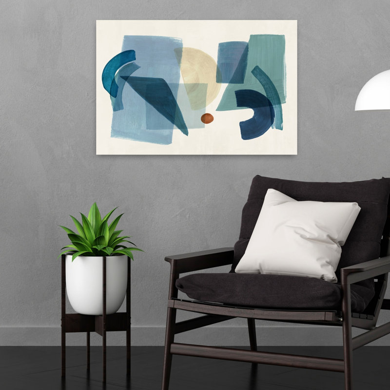 «Balancing The Quiet II», art mural contemporain abstrait, H 16 po x l 24 po