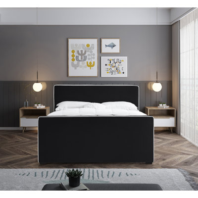 Haneesh Upholstered Unfinished Panel Bed
