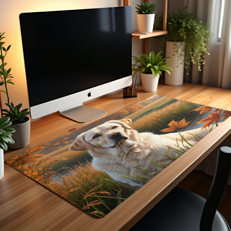 Polyester Desk Pad, 14.4x12.1
