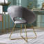 Fauteuil Papasan en velours 28,00 po de large Enneko-504775012