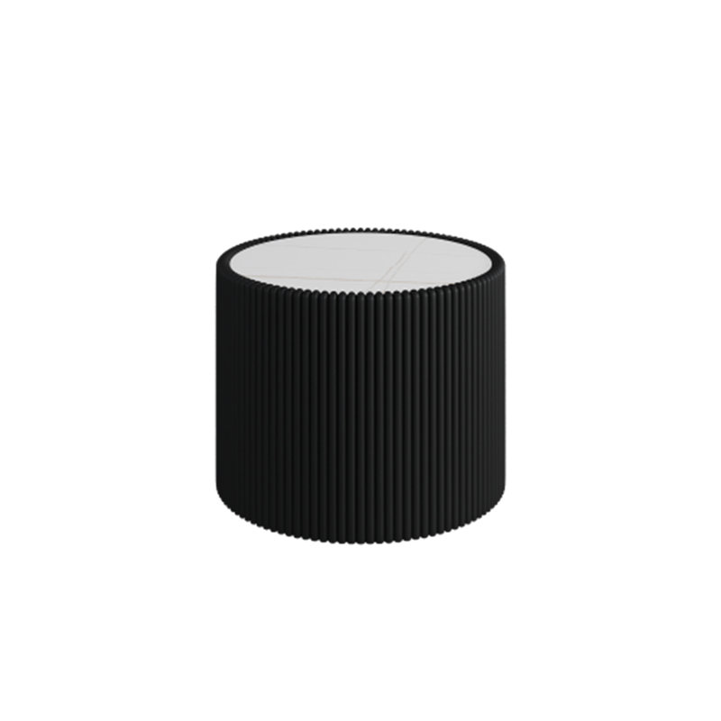 Crayon rond avec base robuste, Noir, blanc et or