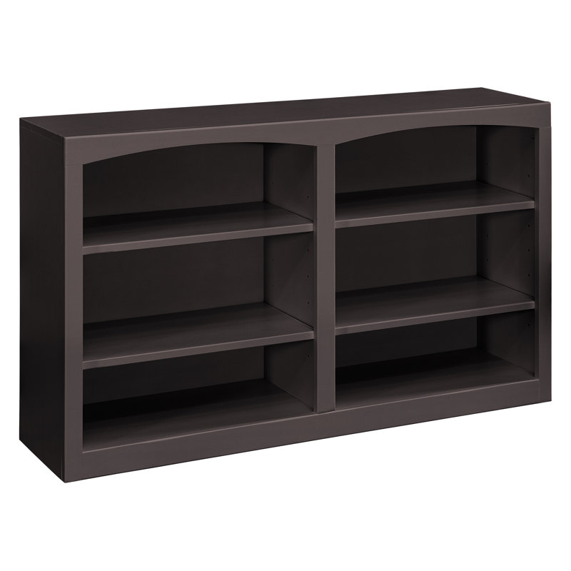 Bibliothèque en bois massif Ostane 30X48, Noir uni