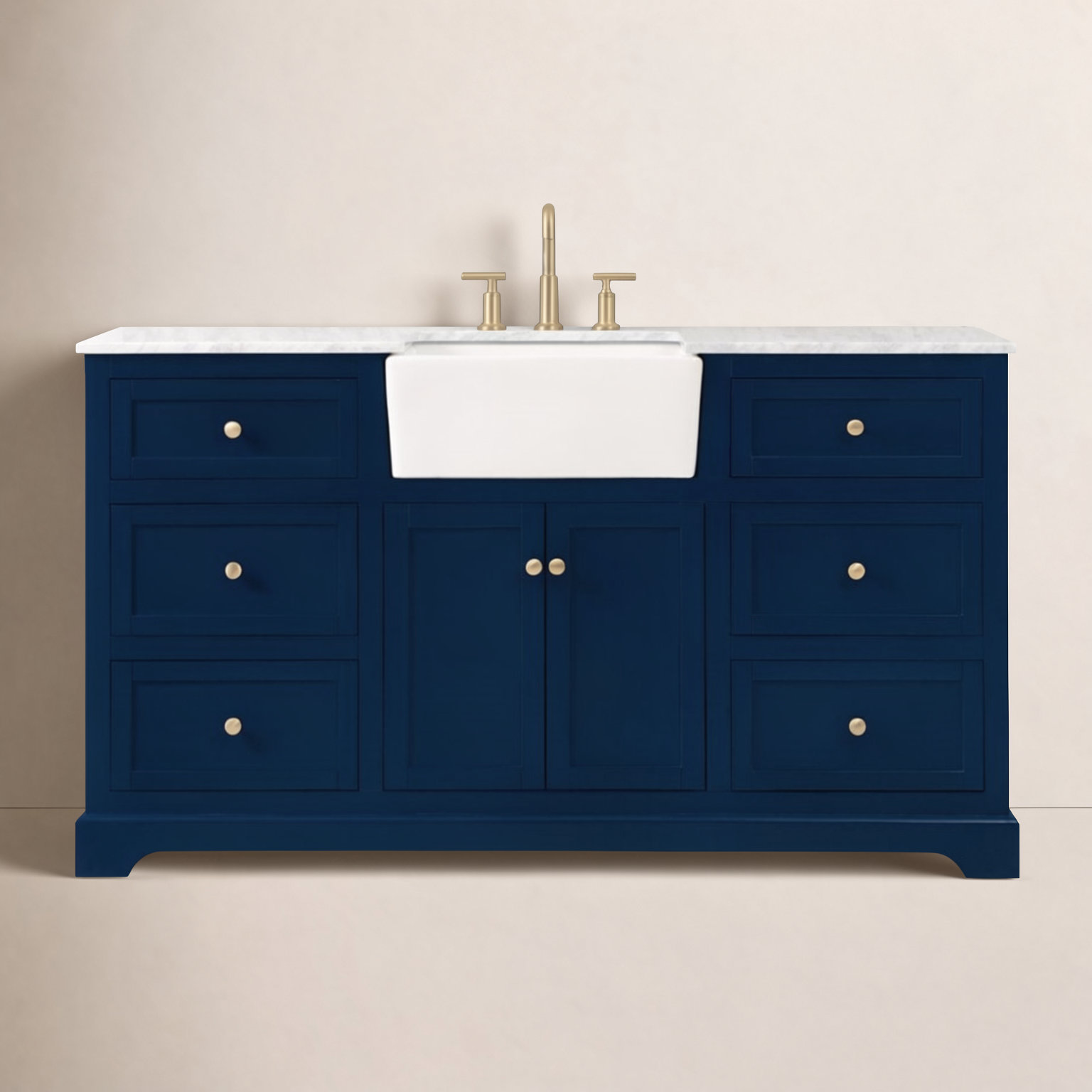 Pardue 60'' Single Bathroom Vanity, Blue