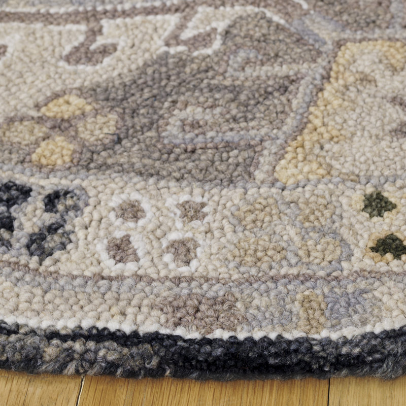 Tapis en laine touffeté à la main Annegrete, Carré 5 pi