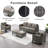 Naresa - Person Patio Conversation Set with Cushions-1150708446-1150708443