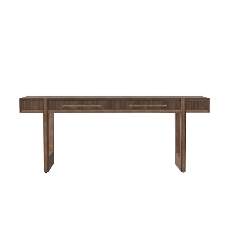 Urbane Console Table, 32" H x 80" W x 13.75" D, Campfire