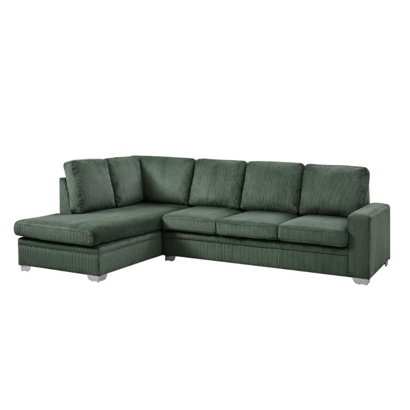 Alcott Corner Sofa, Grey Linen, Left Hand Facing