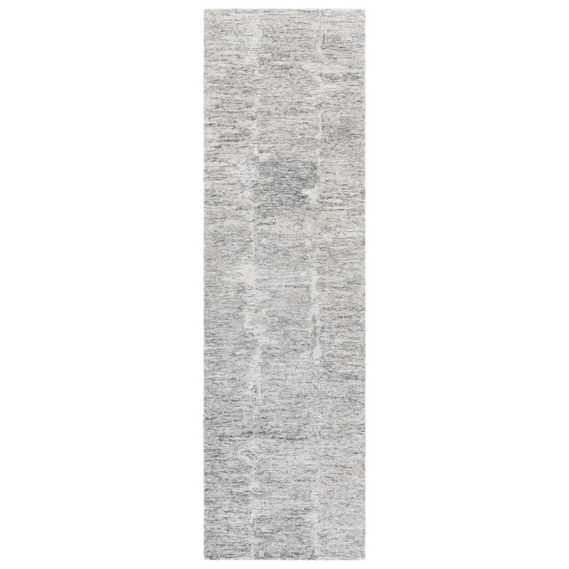 Tapis en laine touffeté à la main Pine 113, Tapis de couloir 2 pi 3 po x 8 pi