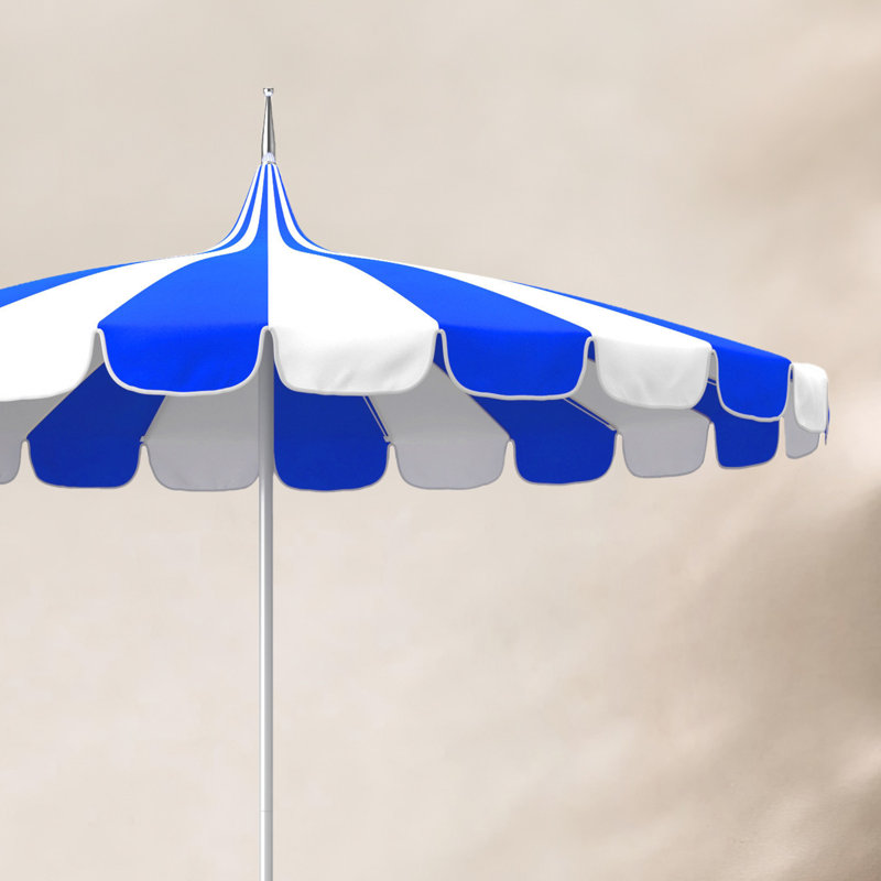 Parasol 8,5 pi Sunbrella®, Toile Sunbrella® bleu pacifique