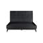 Ensemble de chambre à coucher avec lit pour très grand lit ou très grand lit 3 pièces avec tête de lit en chêne brossé noir Donzel-1112484894