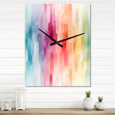 Jaree - Horloge murale moderne rayée
