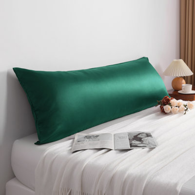 Satin Body Pillow Pillowcase, Hidden Zippered Pillow Cover, Slip Cooling - NTBAY