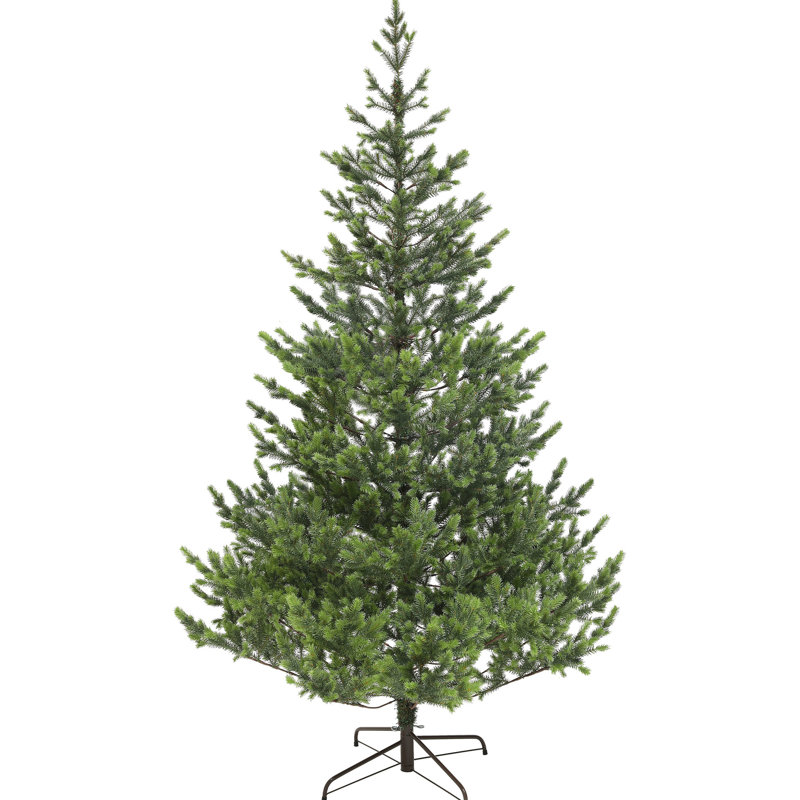 Arbre de Noël artificiel de 50,4 po de largeur, réaliste, 2901 pointes, assemblage rapide, décor sécuritaire, conception stable x 88,6 po, facile à monter, sécuritaire