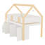 Lit mezzanine bas peu encombrant avec armoires de rangement