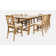 Maxine - Person Extendable Solid Wood Solid Wood Top Trestle Dining Set