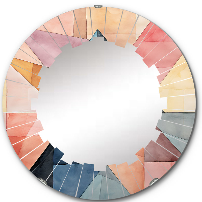 Colfield - Miroir mural moderne rond, 24 po x 24 po