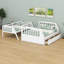 Lit superposé simple au dessus d'un lit double avec tiroirs Jawara Kids-1875896447