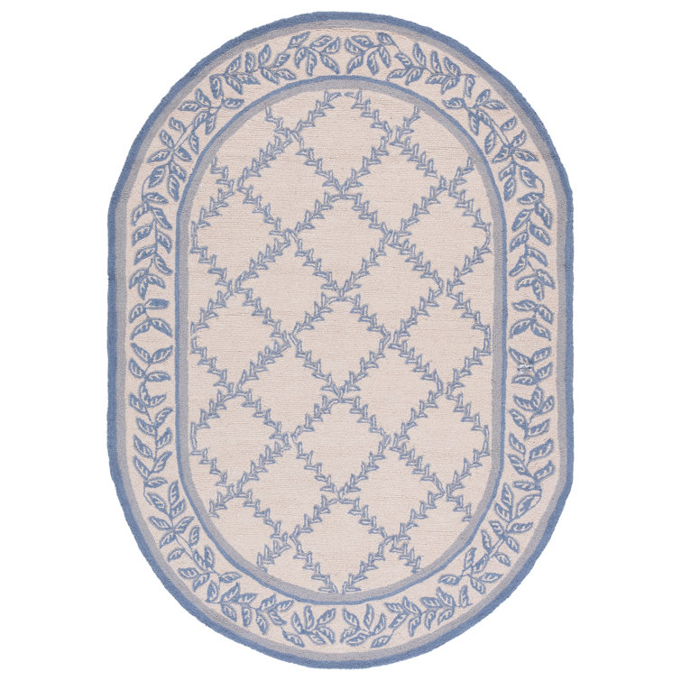 Roseta Hand Hooked Wool Pile Geometric Rug