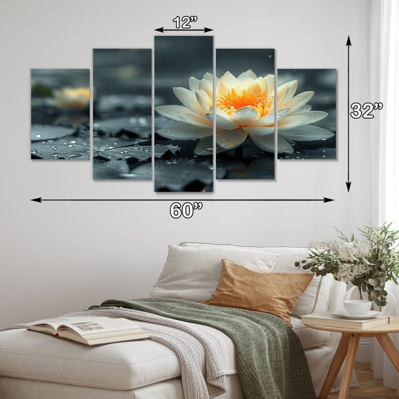 Roberson - lotus, ensemble d'art mural