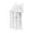 Zanyla 18''H White Iron ETL Clear Hammered Glass Outdoor Wall Lantern with Dusk to Dawn-804393045