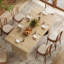 63-Inches Wood Dining Table for 6, Farmhouse Kitchen Table for  Dining Room-1869577163