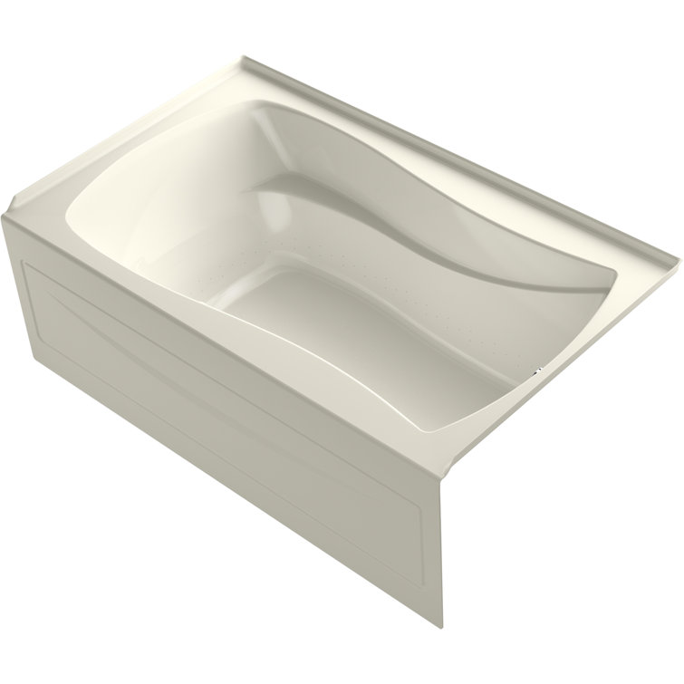 Mariposa® 60" x 36" Integral Apron Heated Bubble massage Air Bath With Left-Hand Drain