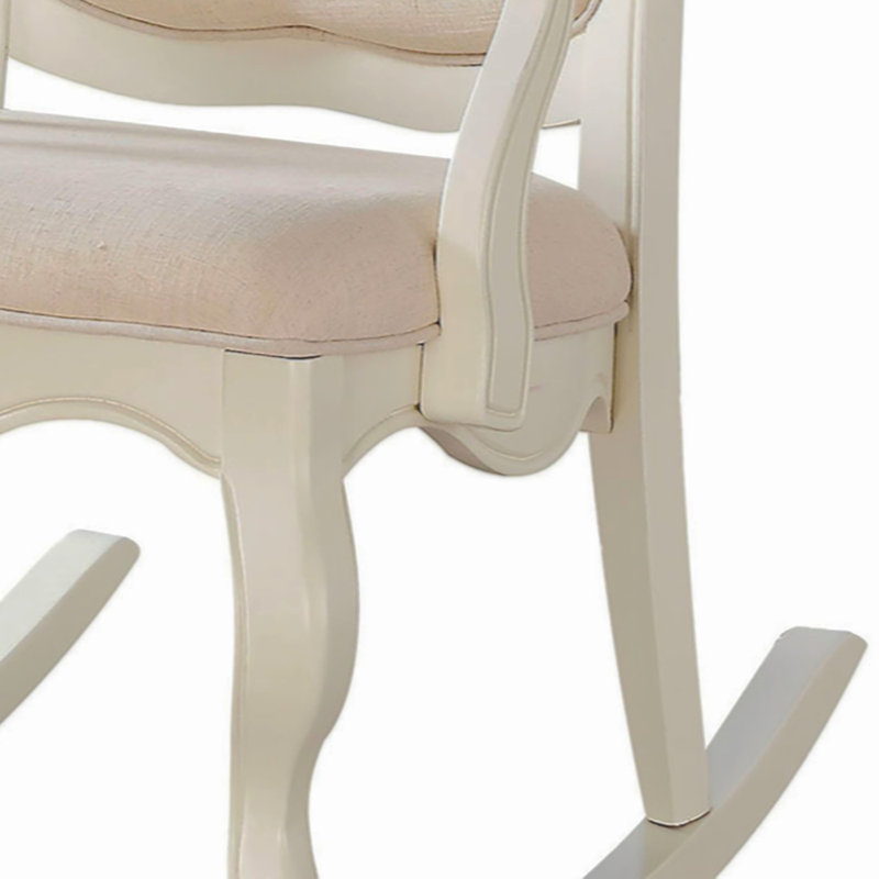 Chaise berçante avec pieds cabriole