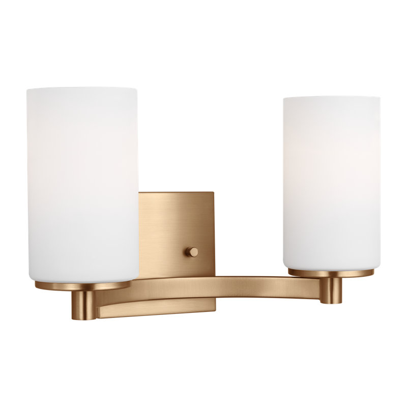 Hettinger Two Light Wall / Bath from Generation Lighting , Satin Brass
