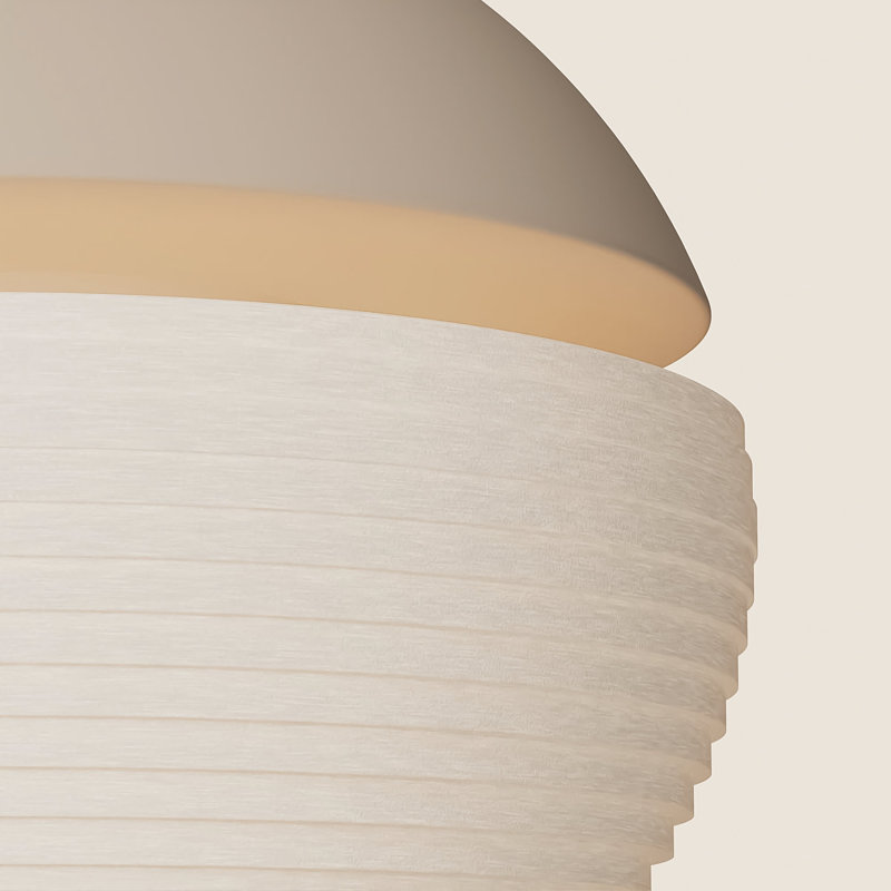 Cora Pendant Light, Peach/Black