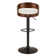 Aryelle Swivel Upholstered Adjustable Height Counter Stool with Metal Frame