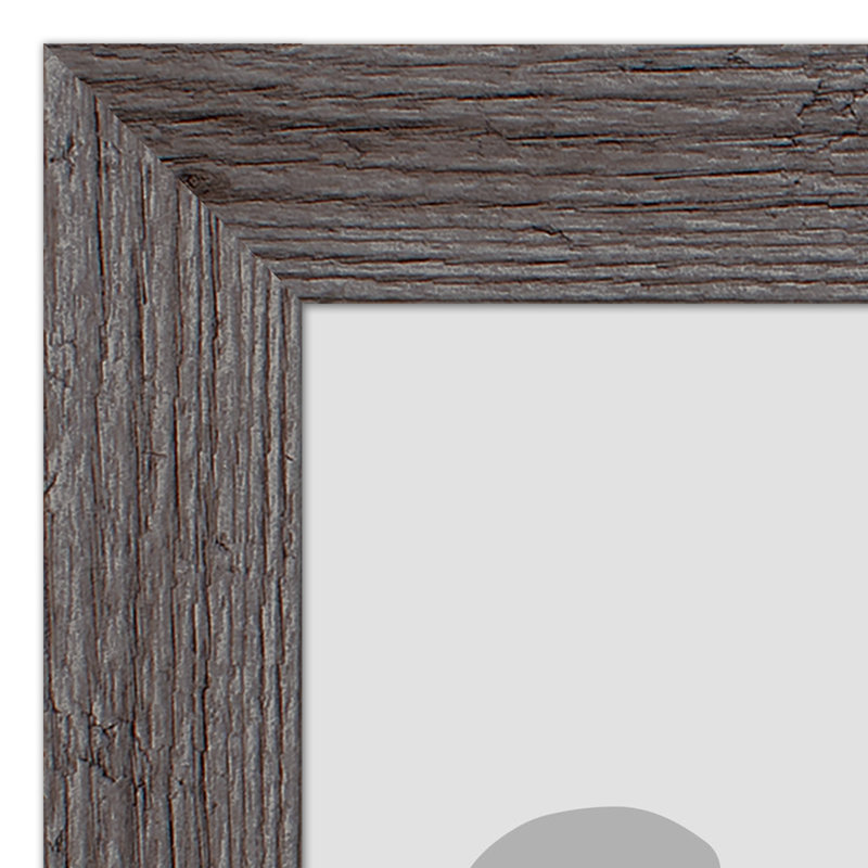 Art encadré fantaisiste, Cadre gris, H 14 po x l 11 po x P 0,75 po