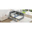 Lit plateforme en bois avec tête de lit, tablettes et 2 tiroirs-213406423