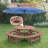 Round Picnic Set with Built-in Stool