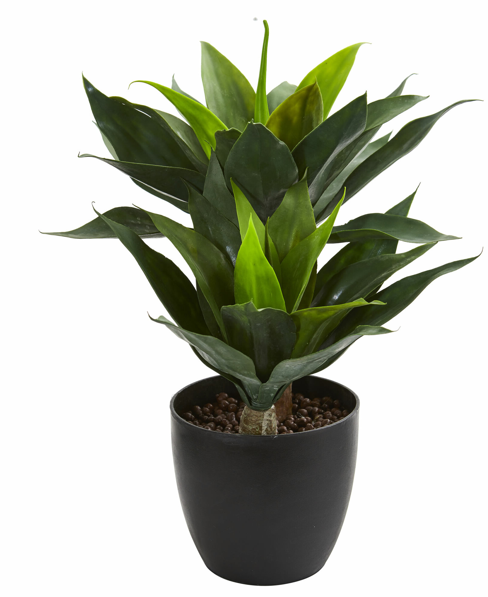 Charlton Home® 21'' Faux Agave Plant in Pot | Wayfair