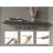 Ecco 47" Wide Floating Shelves Set Of 2, Shelves For Wall Decor For Bedroom, Bathroom Storage Shelves, Book Shelves For Living Room, light brown-129240996