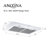 Ancona Slim S3DW 30" 325 CFM Non-vented White Under Cabinet Range Hood 